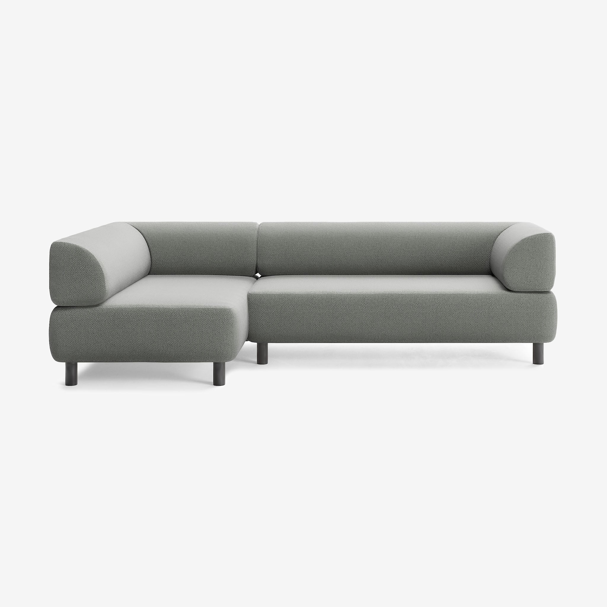 Bolder Sofa 265x150 Rechts Arc Lead Schwarz