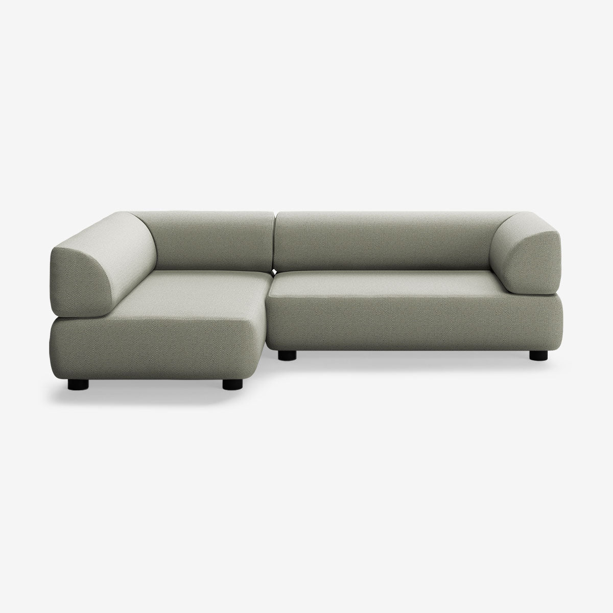 Bolder Sofa 265x150 Rechts Arc Oxide Niedrige Beine
