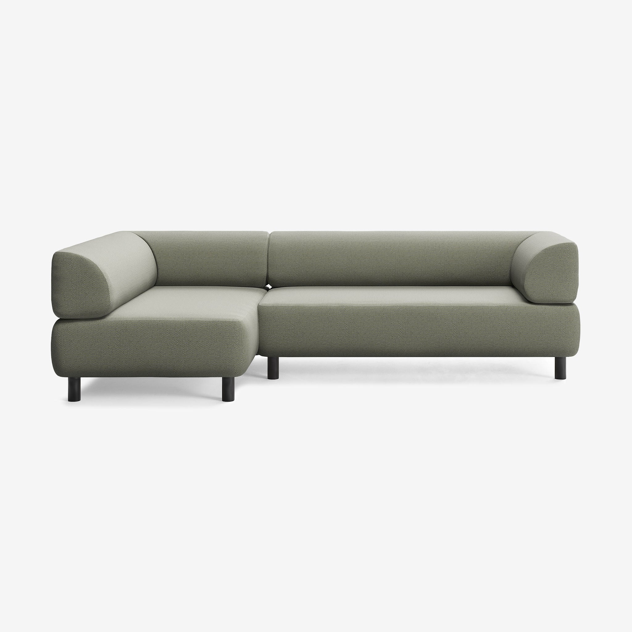 Bolder Sofa 265x150 Rechts Arc Oxide Schwarz