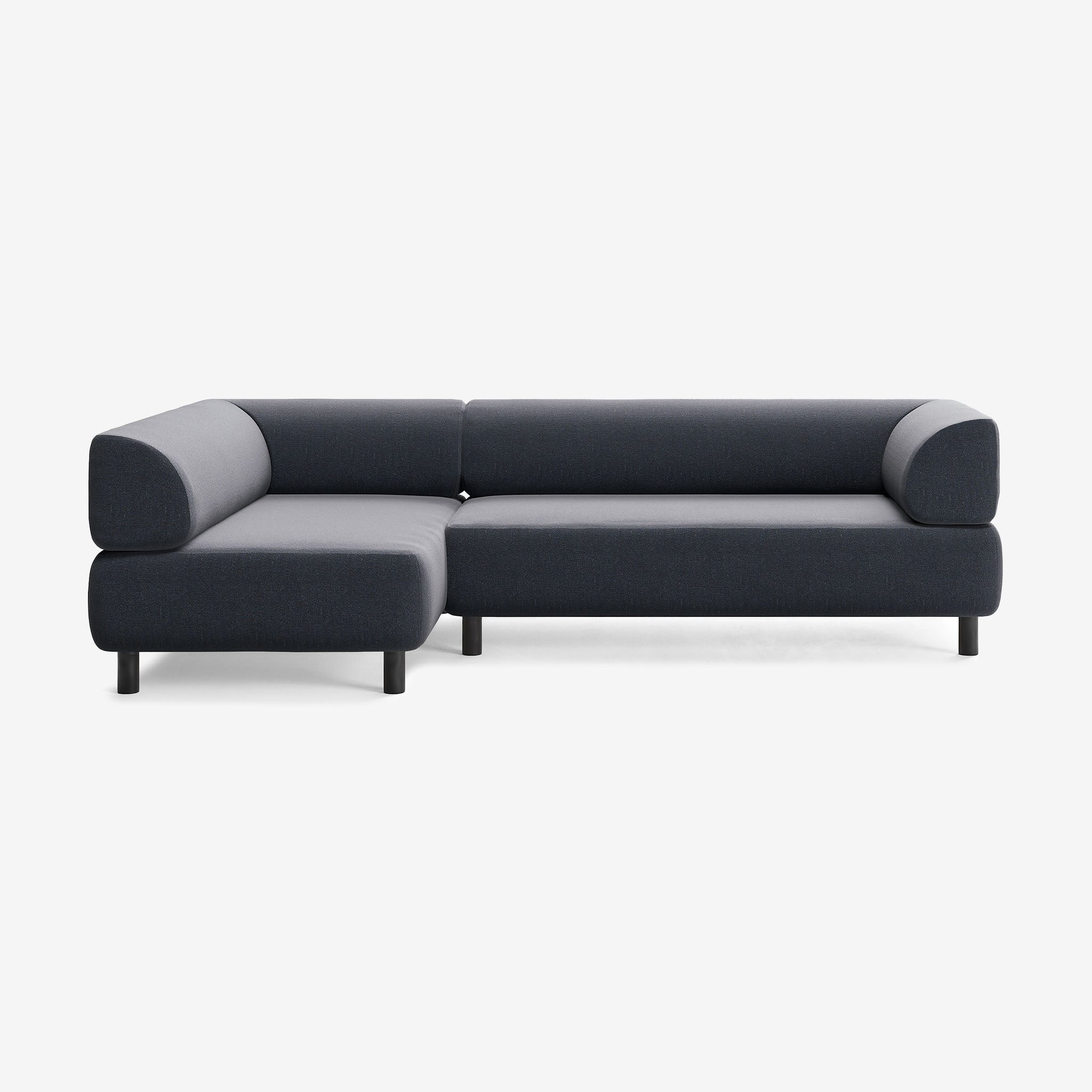 Bolder Sofa 265x150 Rechts Heritage Indigo Schwarz