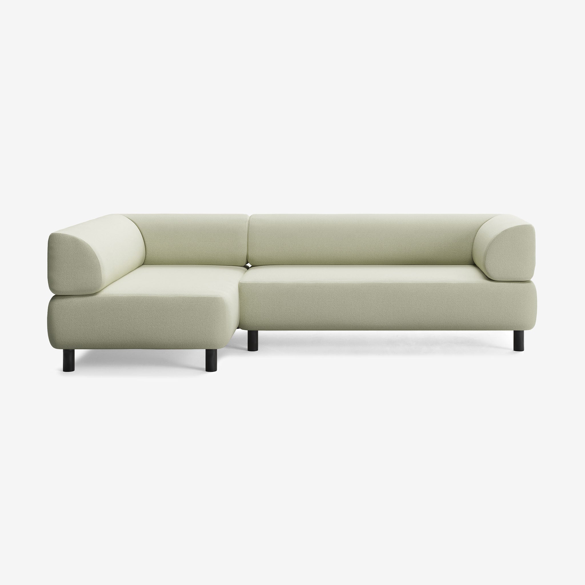 Bolder Sofa 265x150 Rechts Heritage Moss Schwarz