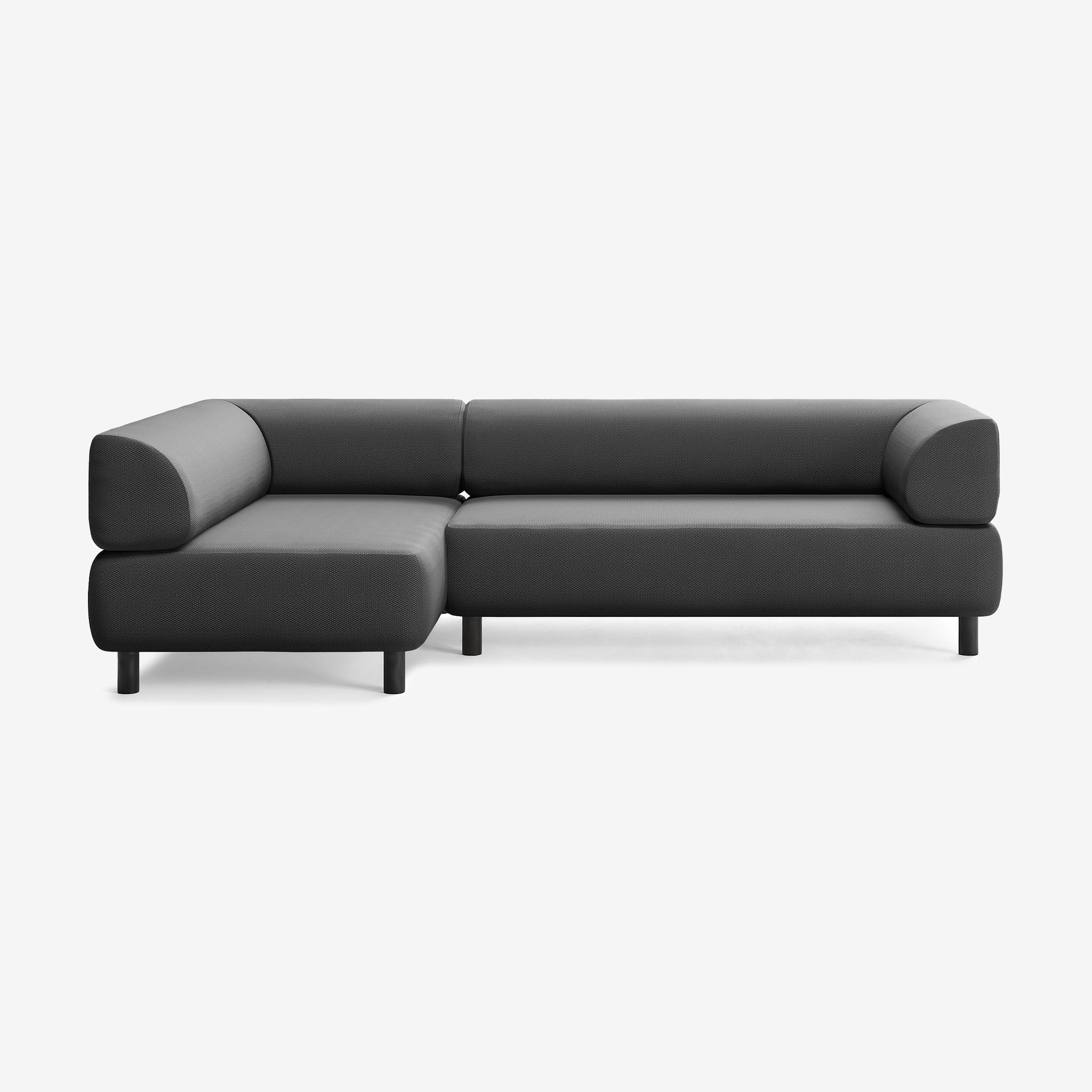 Bolder Sofa 265x150 Rechts Loop Shadow Schwarz