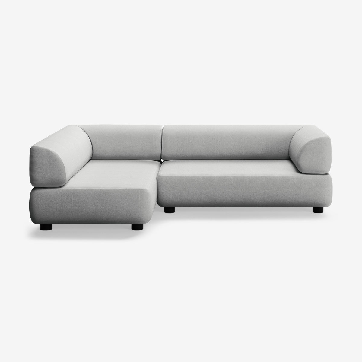 Bolder Sofa 265x150 Rechts Nantes Grey Chine Niedrige Beine