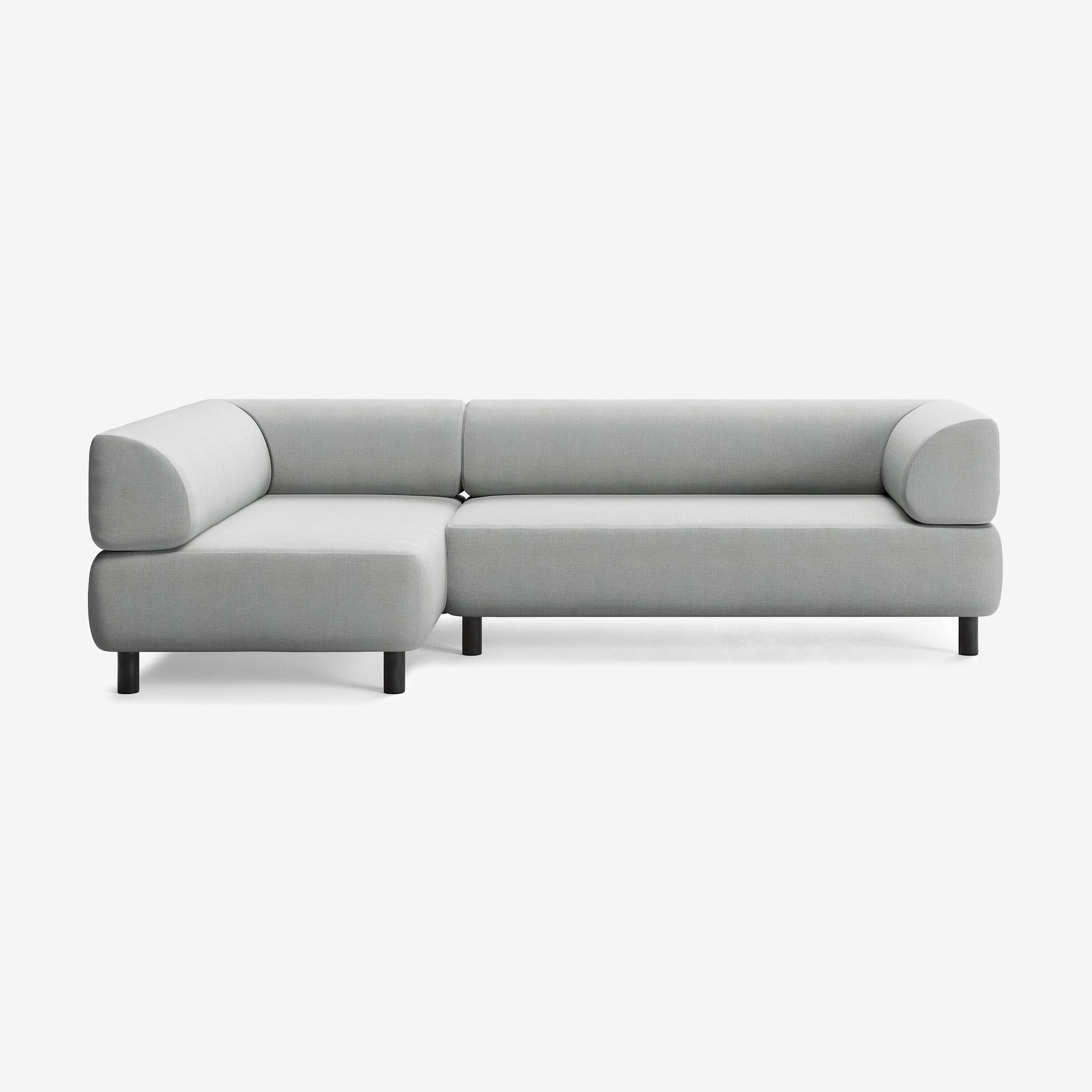 Bolder Sofa 265x150 Rechts Nantes Grey Chine Schwarz