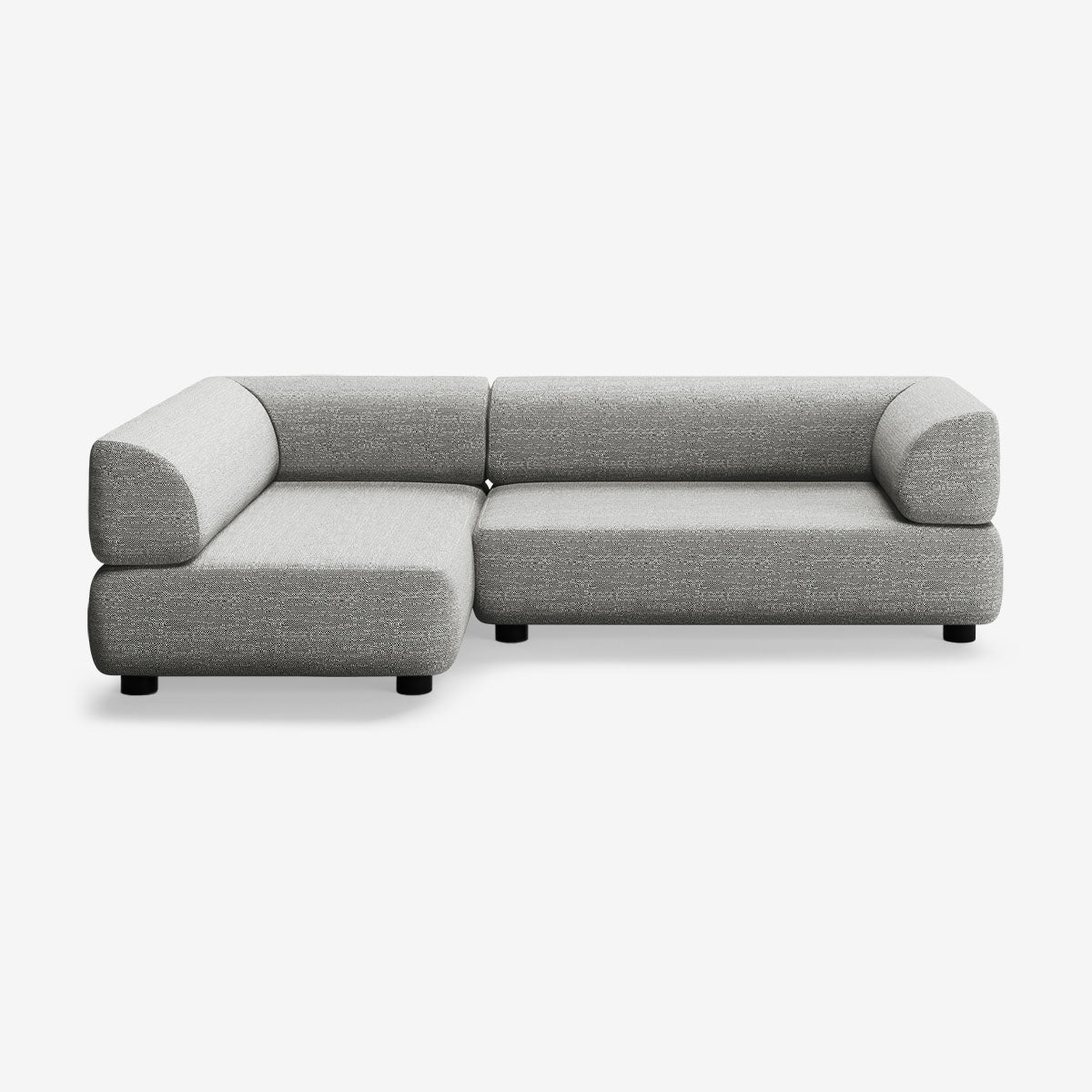 Bolder Sofa 265x150 Rechts Savant Zinc Niedrige Beine