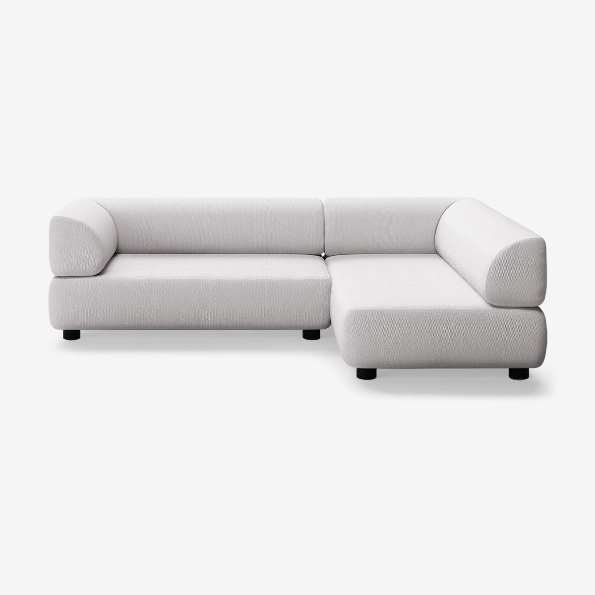 Bolder Sofa 265x170 Links Arc Concrete Niedrige Beine