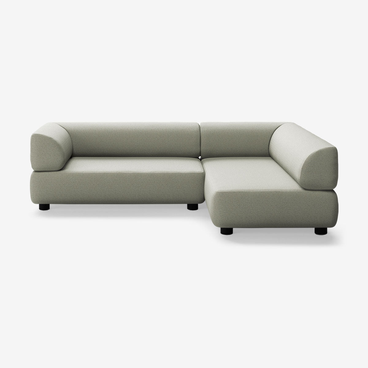 Bolder Sofa 265x170 Links Arc Oxide Niedrige Beine