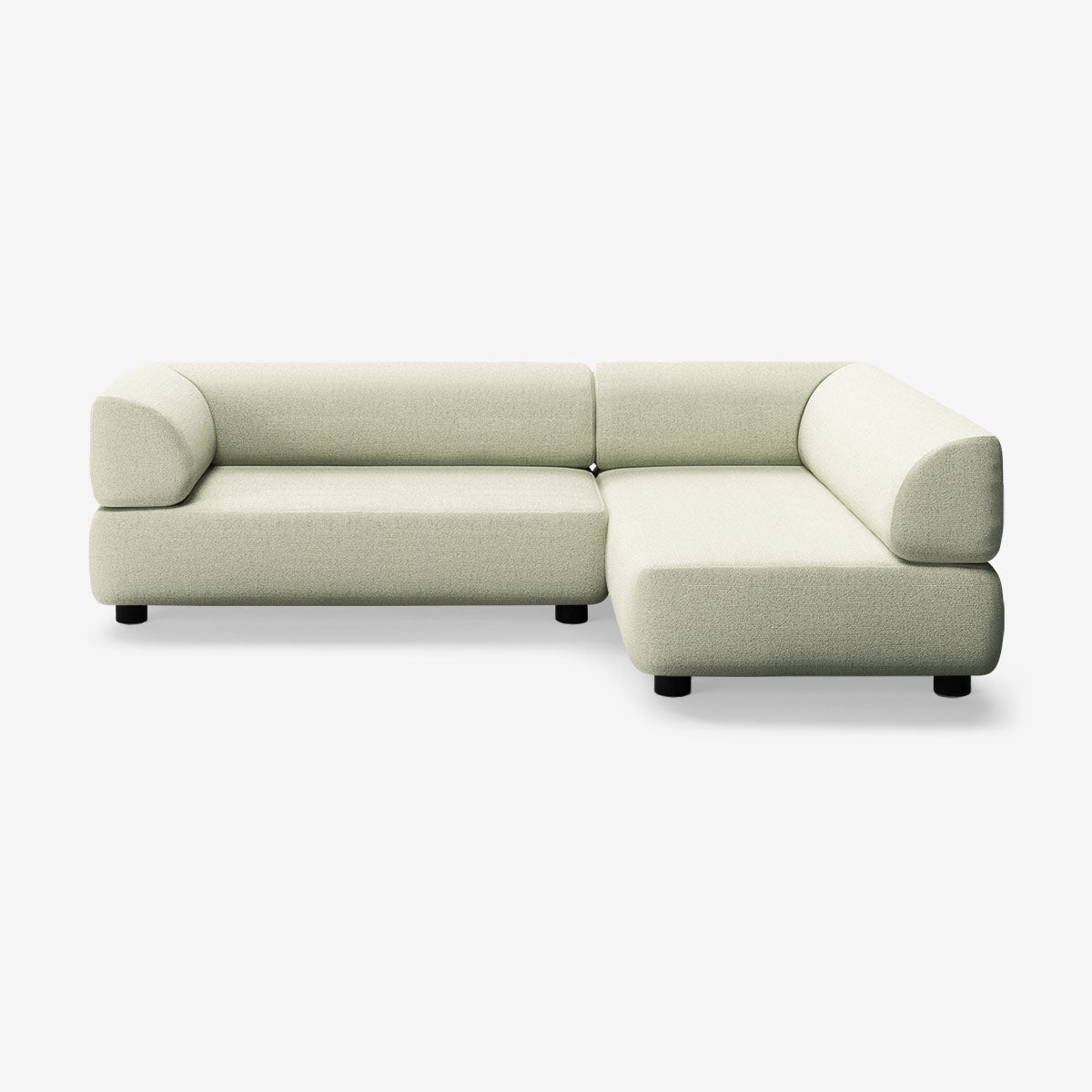 Bolder Sofa 265x170 Links Heritage Moss Niedrige Beine