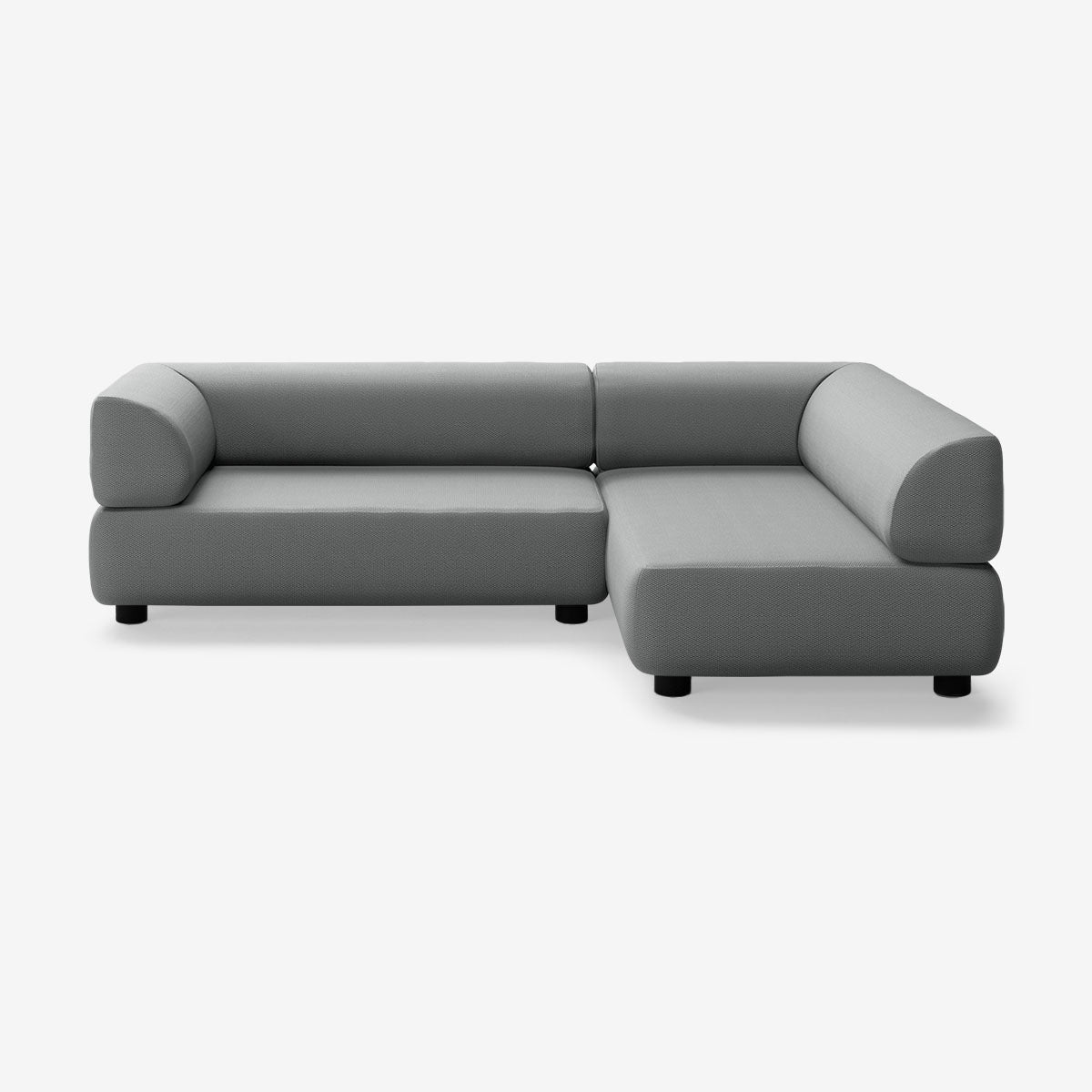 Bolder Sofa 265x170 Links Loop Charcoal Niedrige Beine