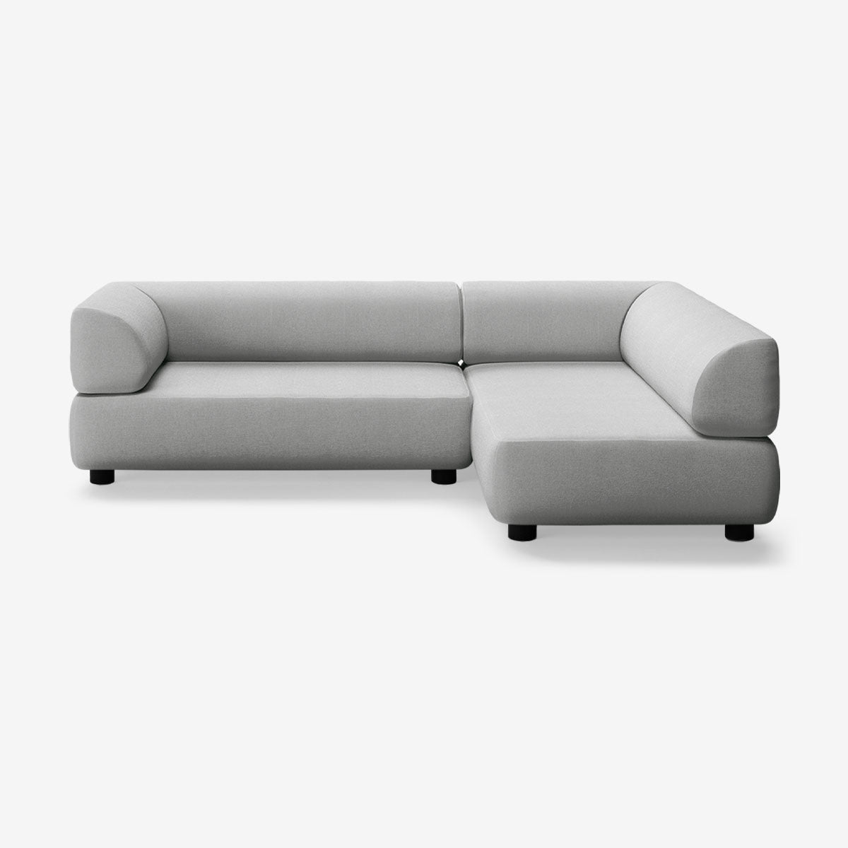 Bolder Sofa 265x170 Links Nantes Grey Chine Niedrige Beine