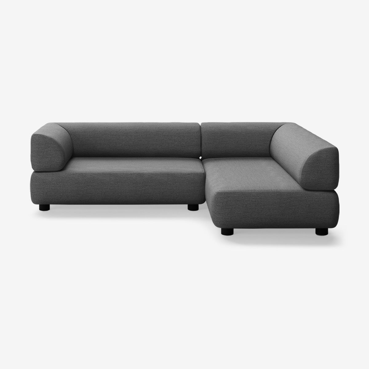 Bolder Sofa 265x170 Links Nantes Sooty Niedrige Beine