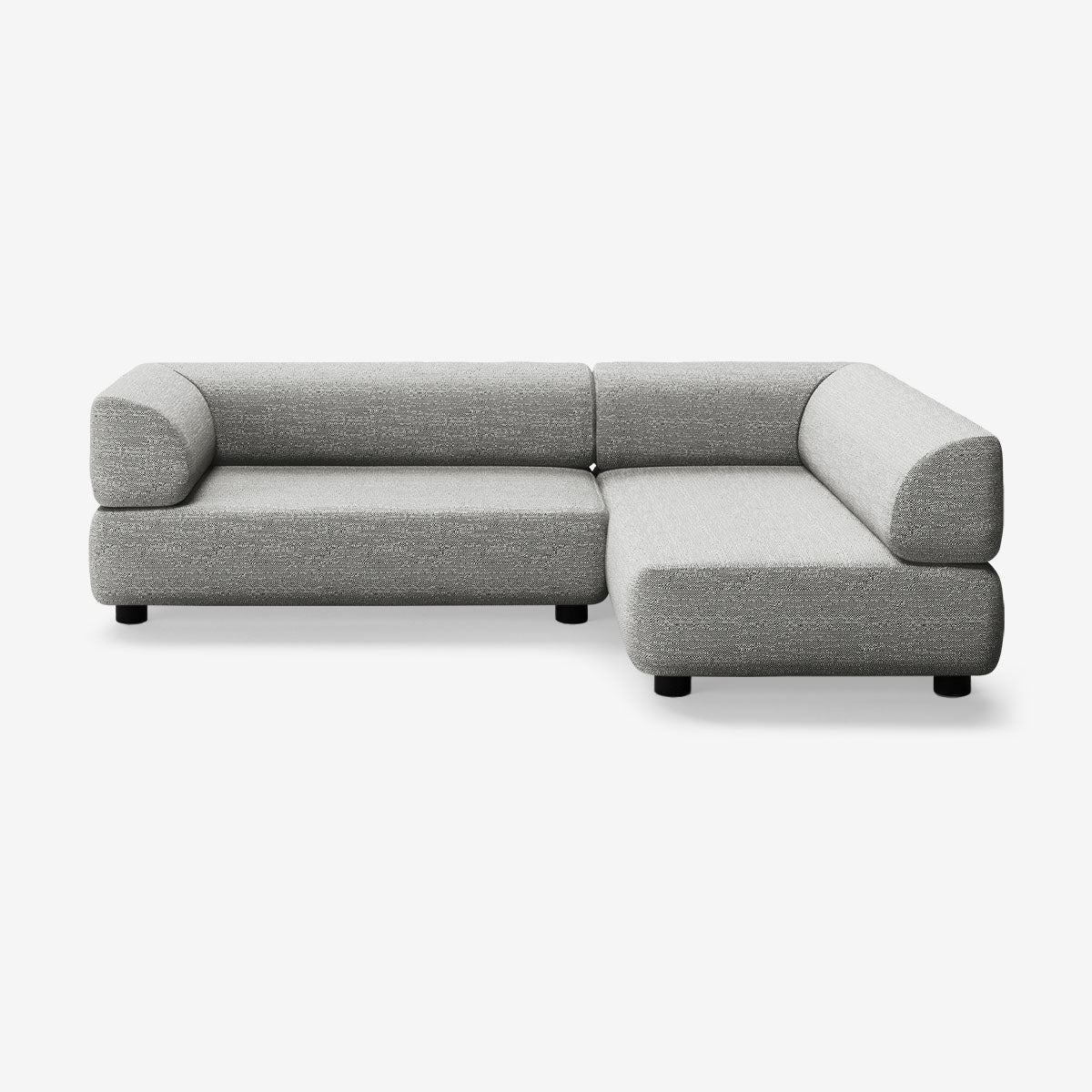 Bolder Sofa 265x170 Links Savant Zinc Niedrige Beine