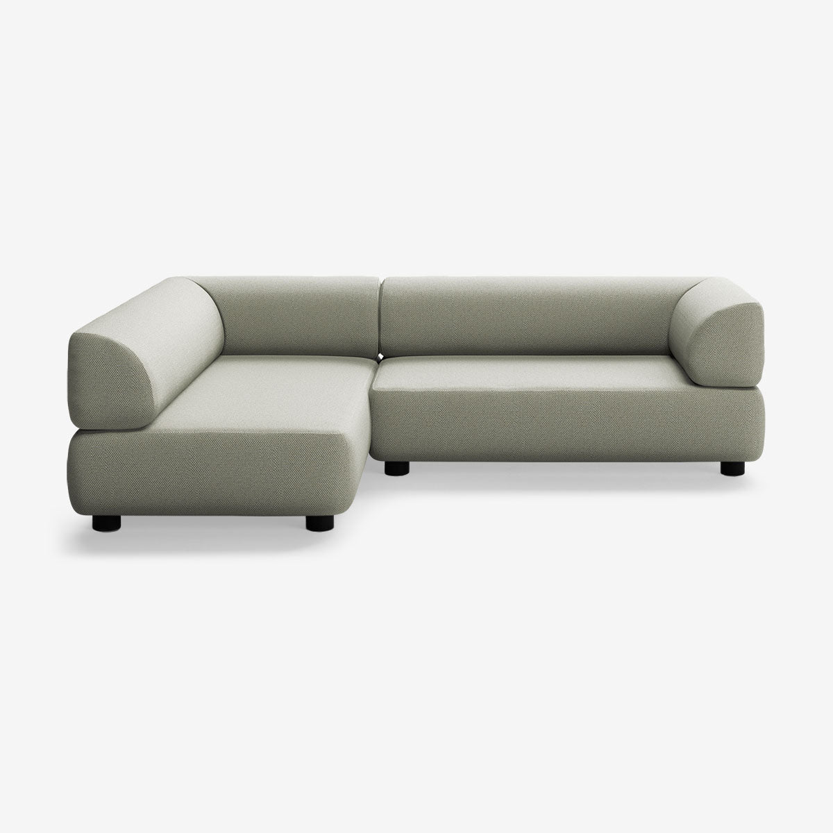 Bolder Sofa 265x170 Rechts Arc Oxide Niedrige Beine