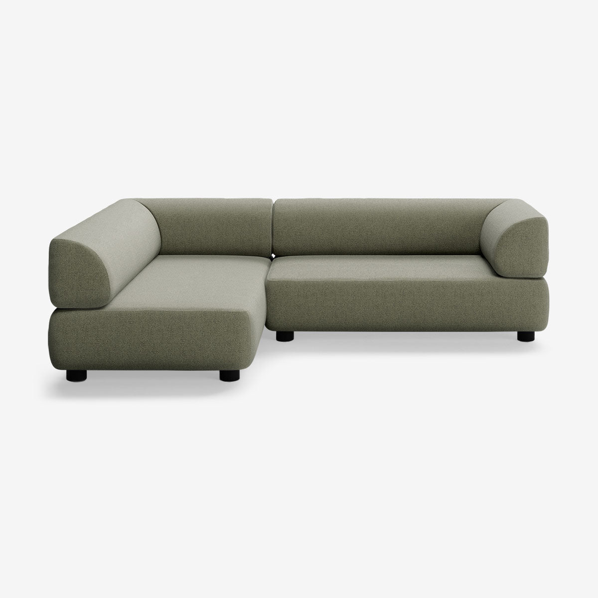 Bolder Sofa 265x170 Rechts Heritage Leaf Niedrige Beine