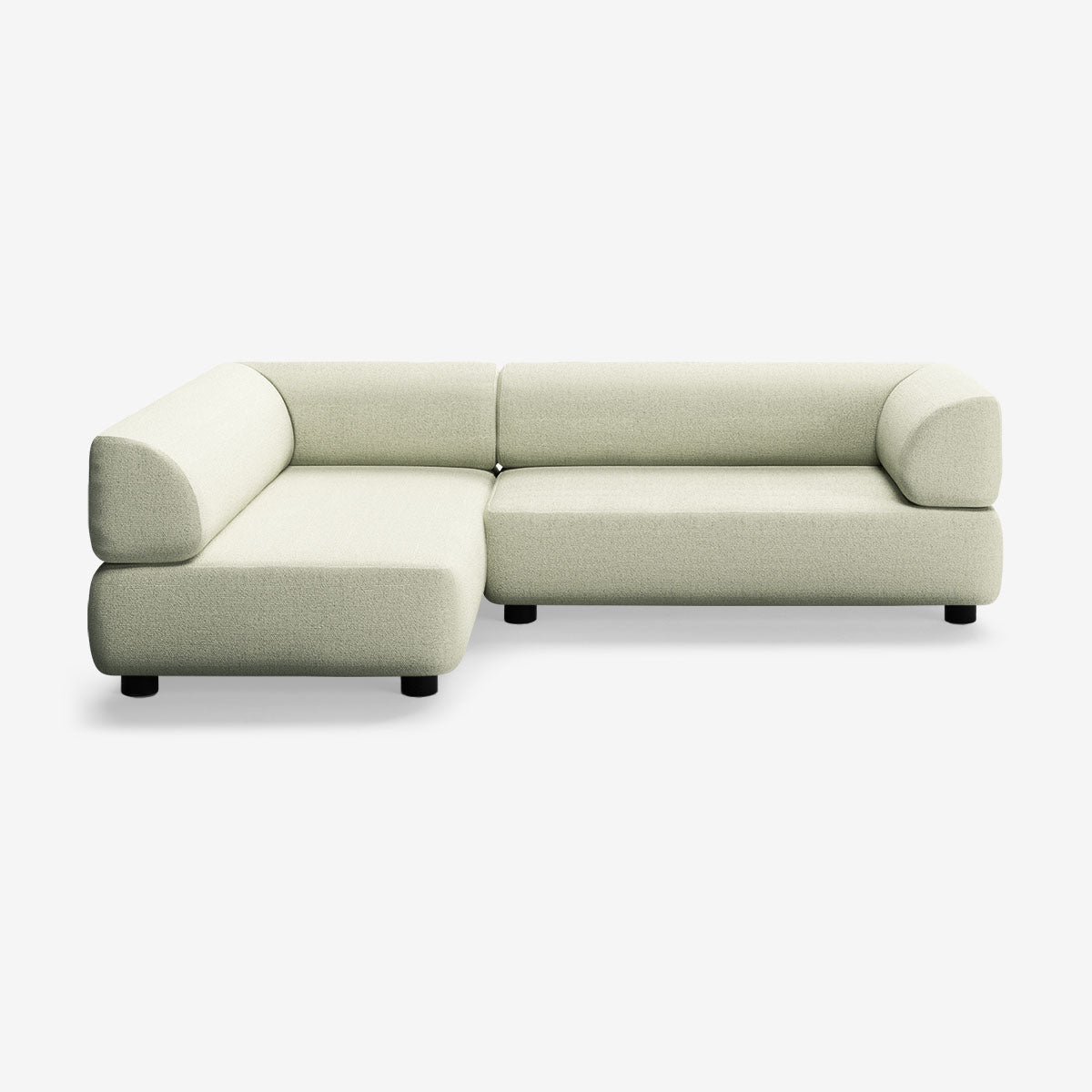 Bolder Sofa 265x170 Rechts Heritage Moss Niedrige Beine