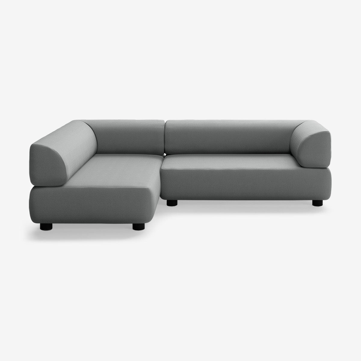 Bolder Sofa 265x170 Rechts Loop Charcoal Niedrige Beine