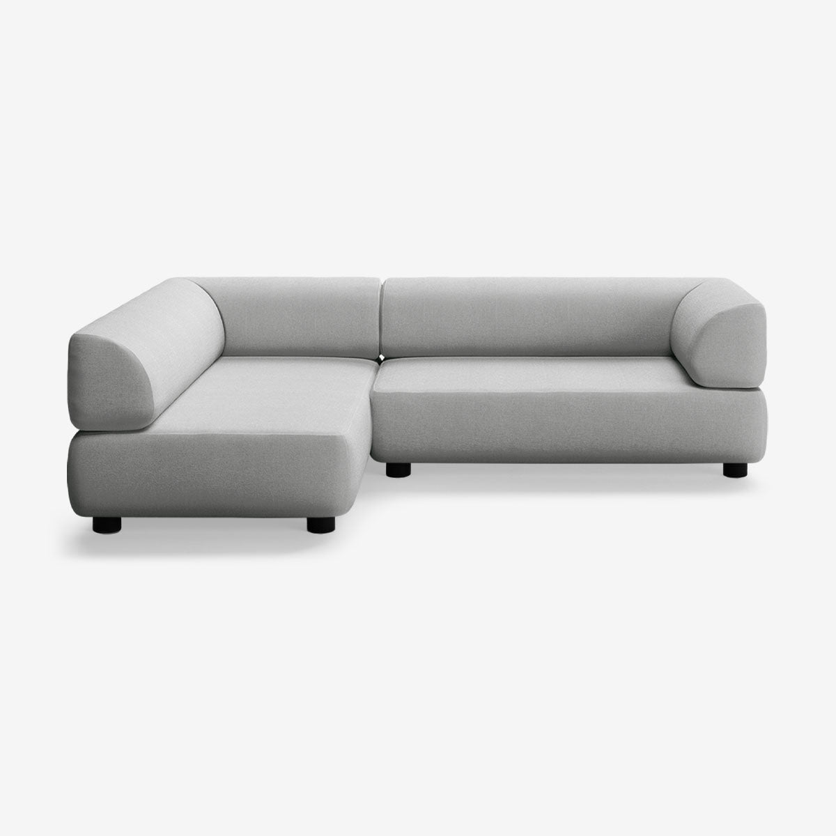 Bolder Sofa 265x170 Rechts Nantes Grey Chine Niedrige Beine