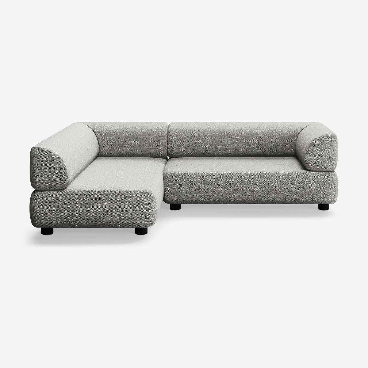 Bolder Sofa 265x170 Rechts Savant Zinc Niedrige Beine