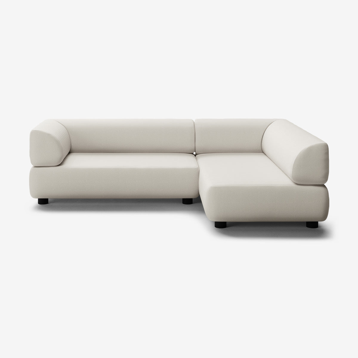 Bolder Sofa 265x170 cm niedrige Füße 5-Sitzer Links Loop Marble