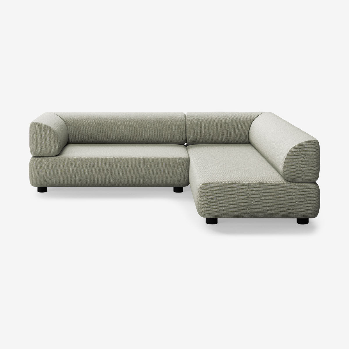 Bolder Sofa 265x200 Links Arc Oxide Niedrige Beine