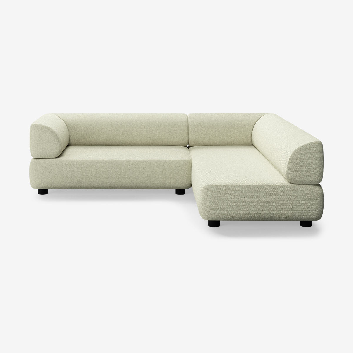 Bolder Sofa 265x200 Links Heritage Moss Niedrige Beine