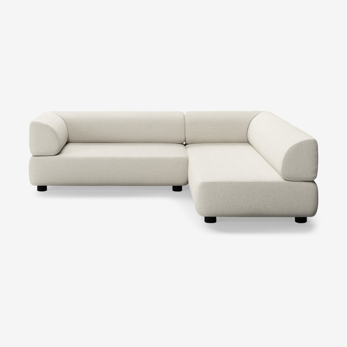 Bolder Sofa 265x200 Links Heritage Papyrus Niedrige Beine