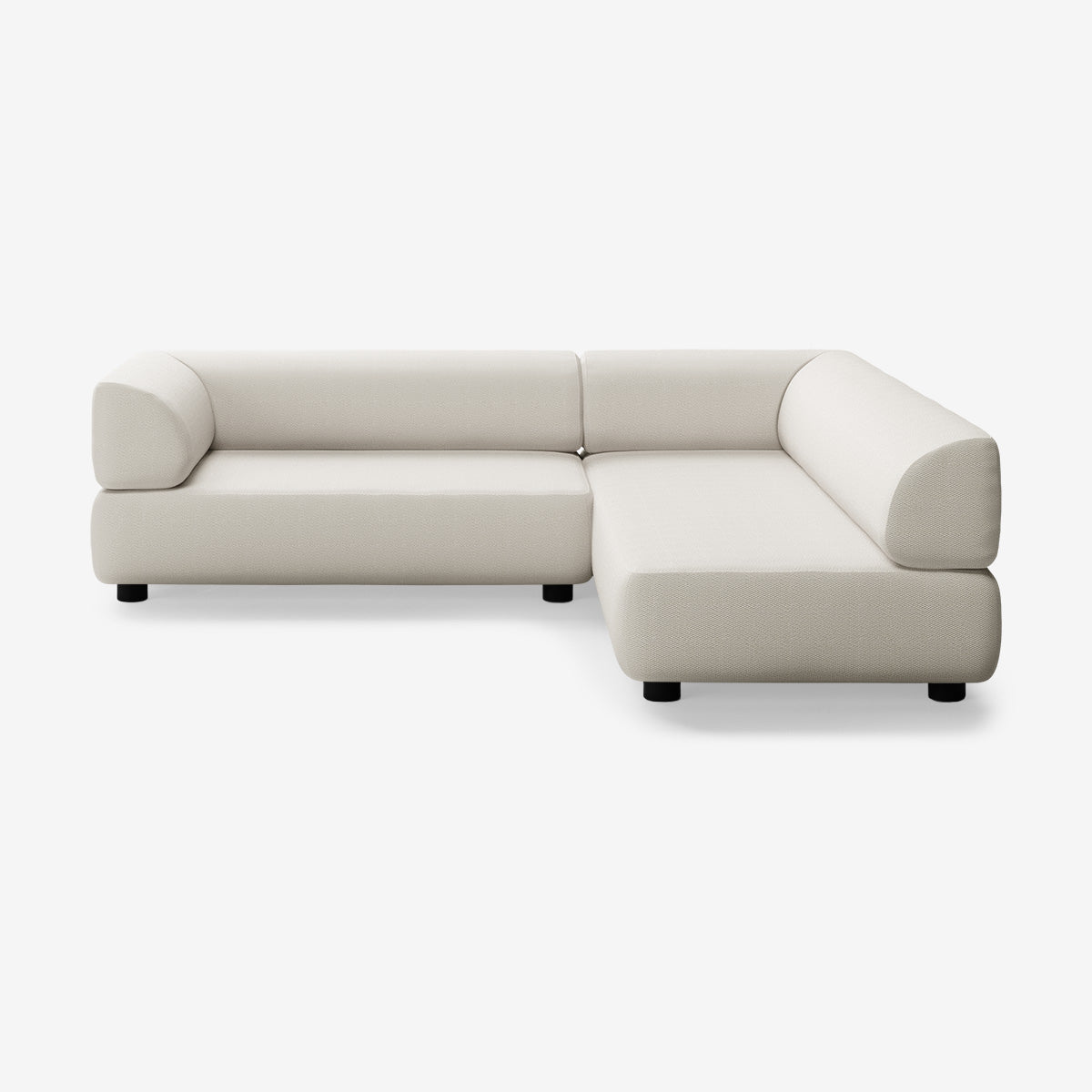 Bolder Sofa 265x20 Links Loop Marble Niedrige Beine