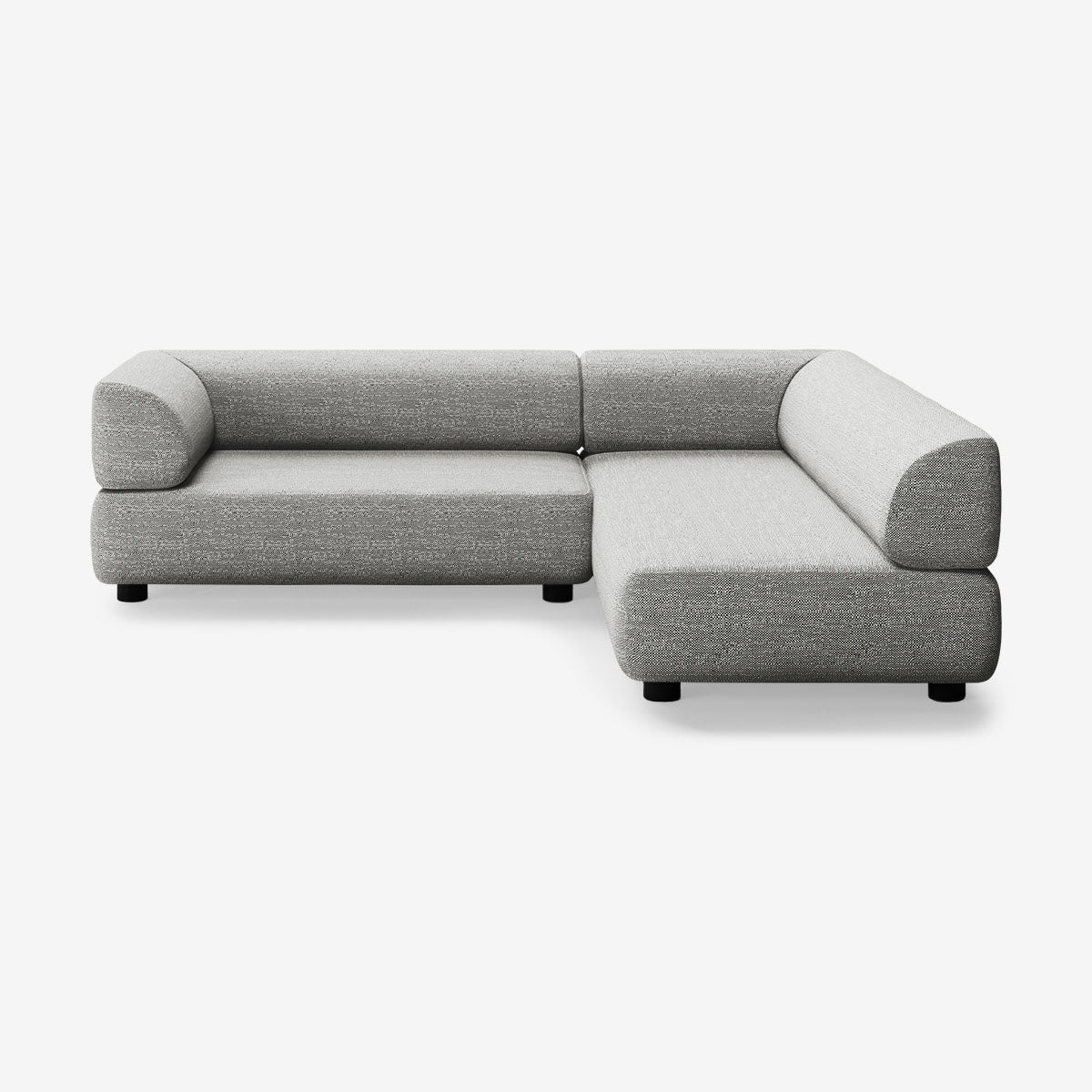Bolder Sofa 265x200 Links Savant Zinc Niedrige Beine