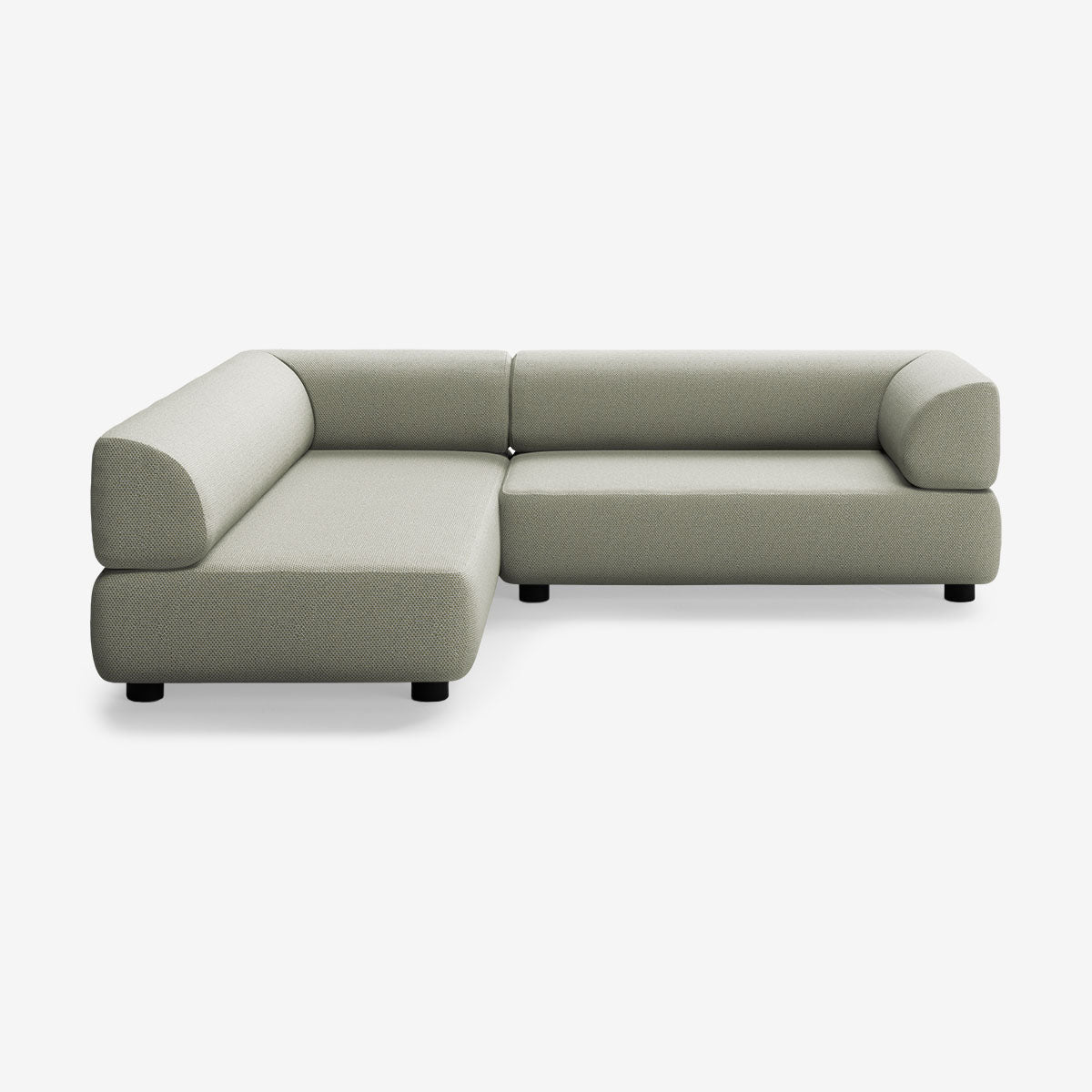 Bolder Sofa 265x200 Rechts Arc Oxide Niedrige Beine