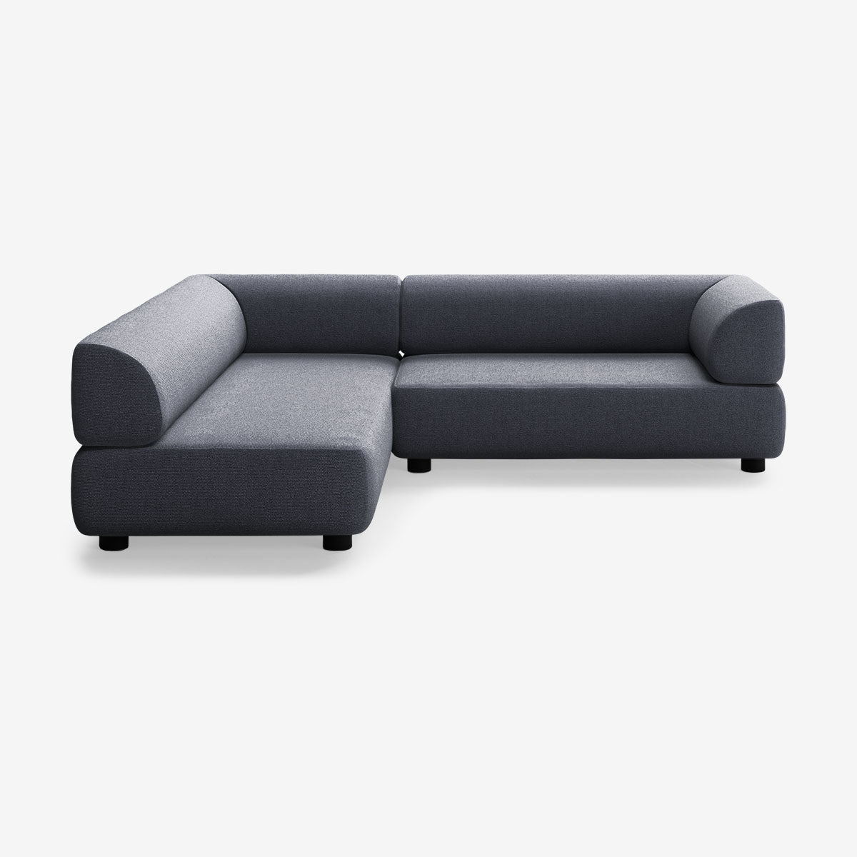 Bolder Sofa 265x200 Rechts Heritage Indigo Niedrige Beine