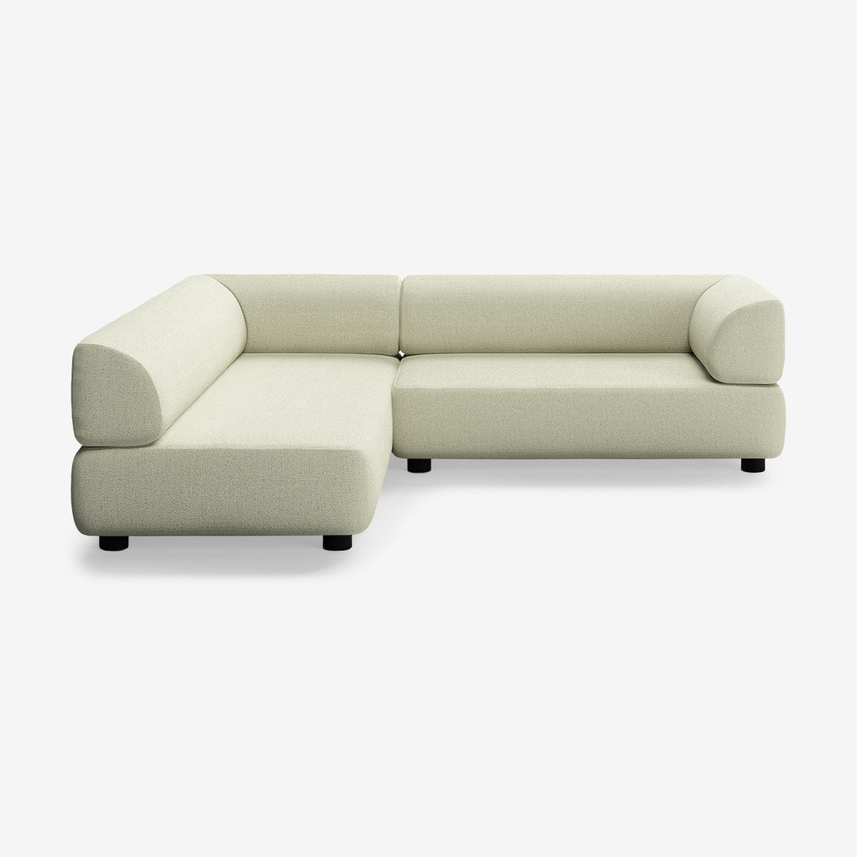 Bolder Sofa 265x200 Rechts Heritage Moss Niedrige Beine