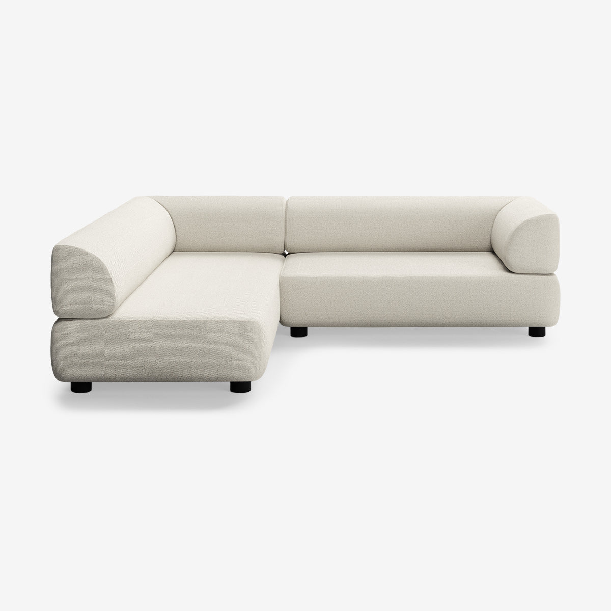 Bolder Sofa 265x200 Rechts Heritage Papyrus Niedrige Beine