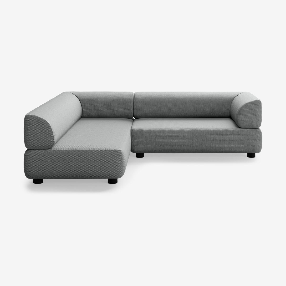 Bolder Sofa 265x200 Rechts Loop Charcoal Niedrige Beine