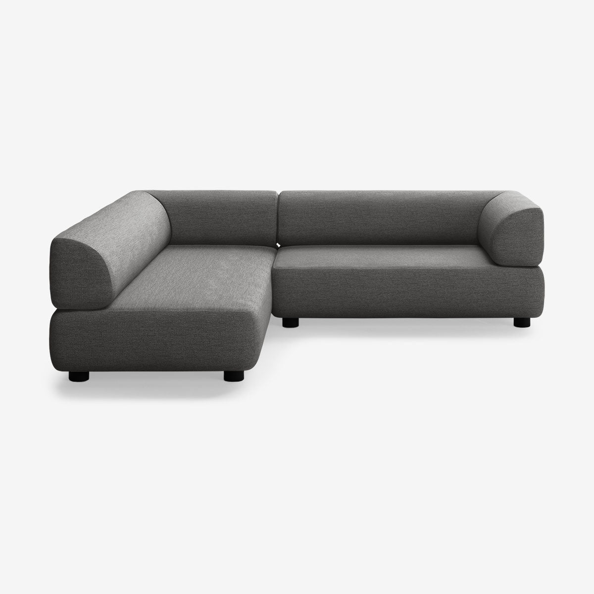 Bolder Sofa 265x200 Rechts Nantes Sooty Niedrige Beine
