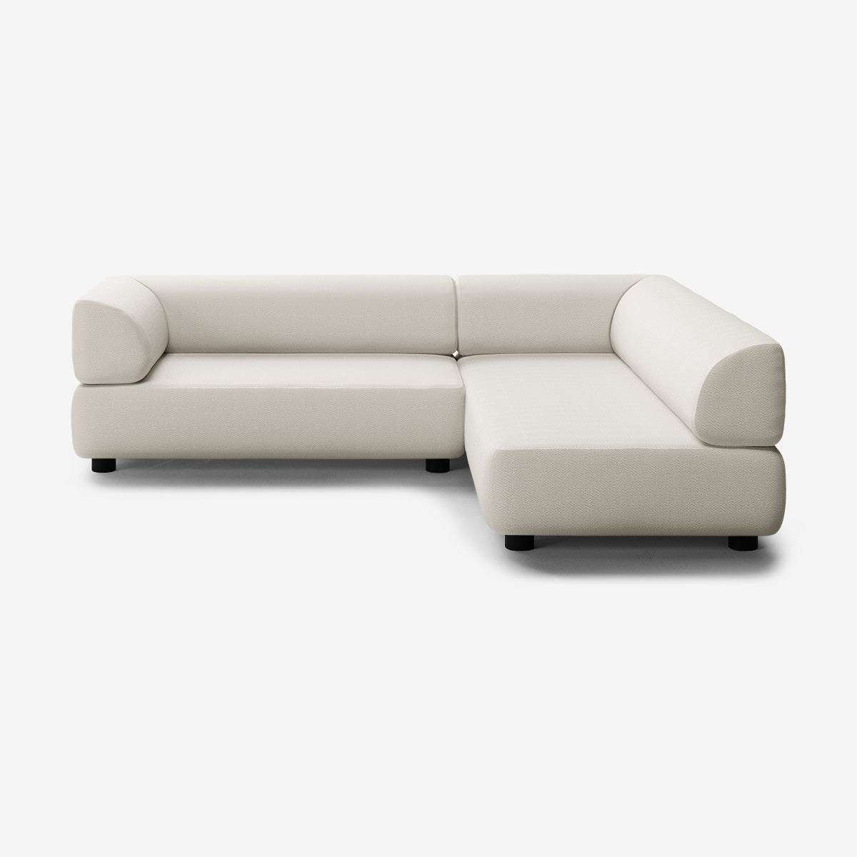 Bolder Sofa 265x200 cm niedrige Füße 5-Sitzer Links Loop Marble