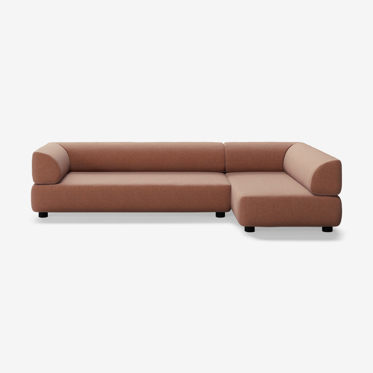 Bolder Sofa 295x150 Links Heritage Rust Niedrige Beine