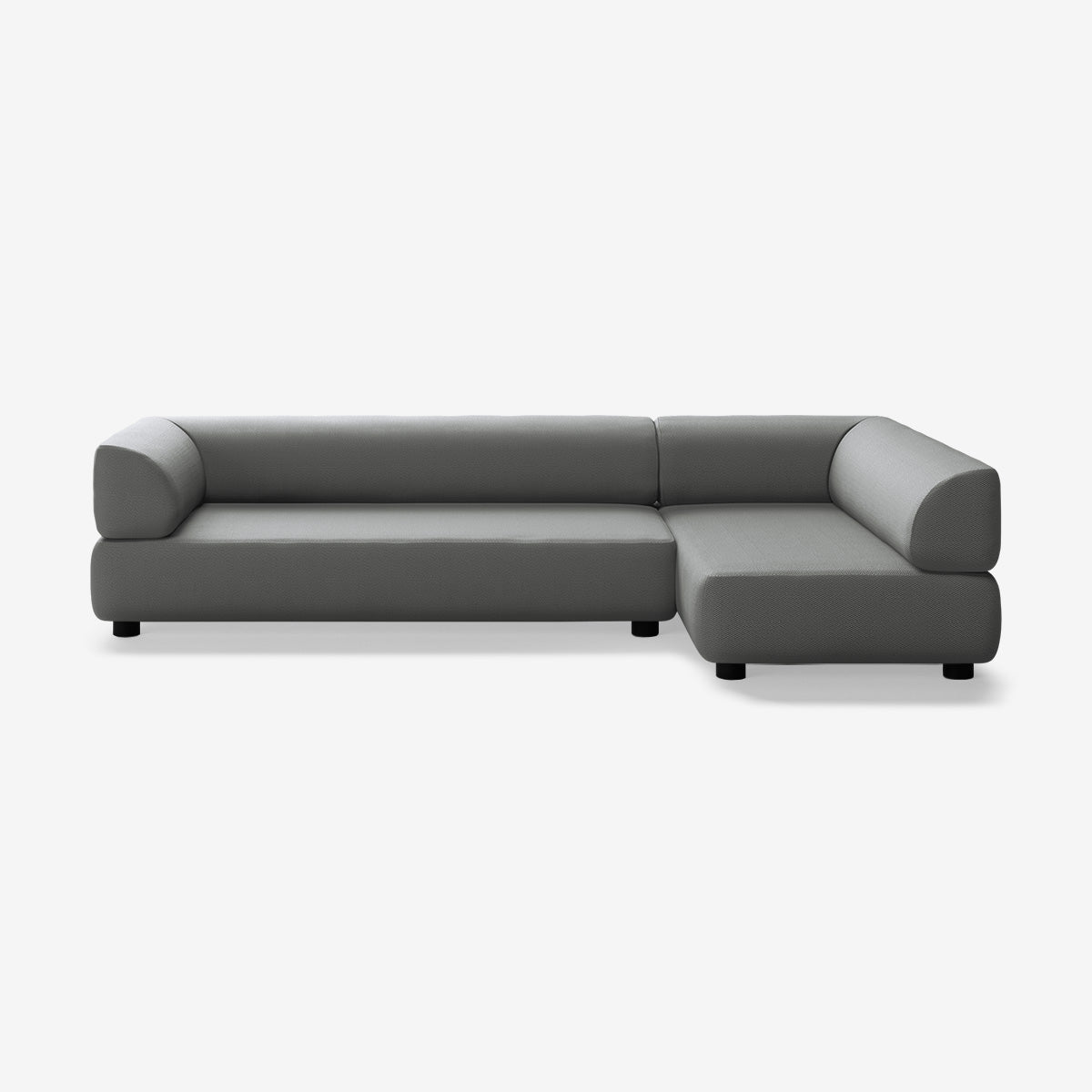 Bolder Sofa 295x150 Links Loop Charcoal Niedrige Beine