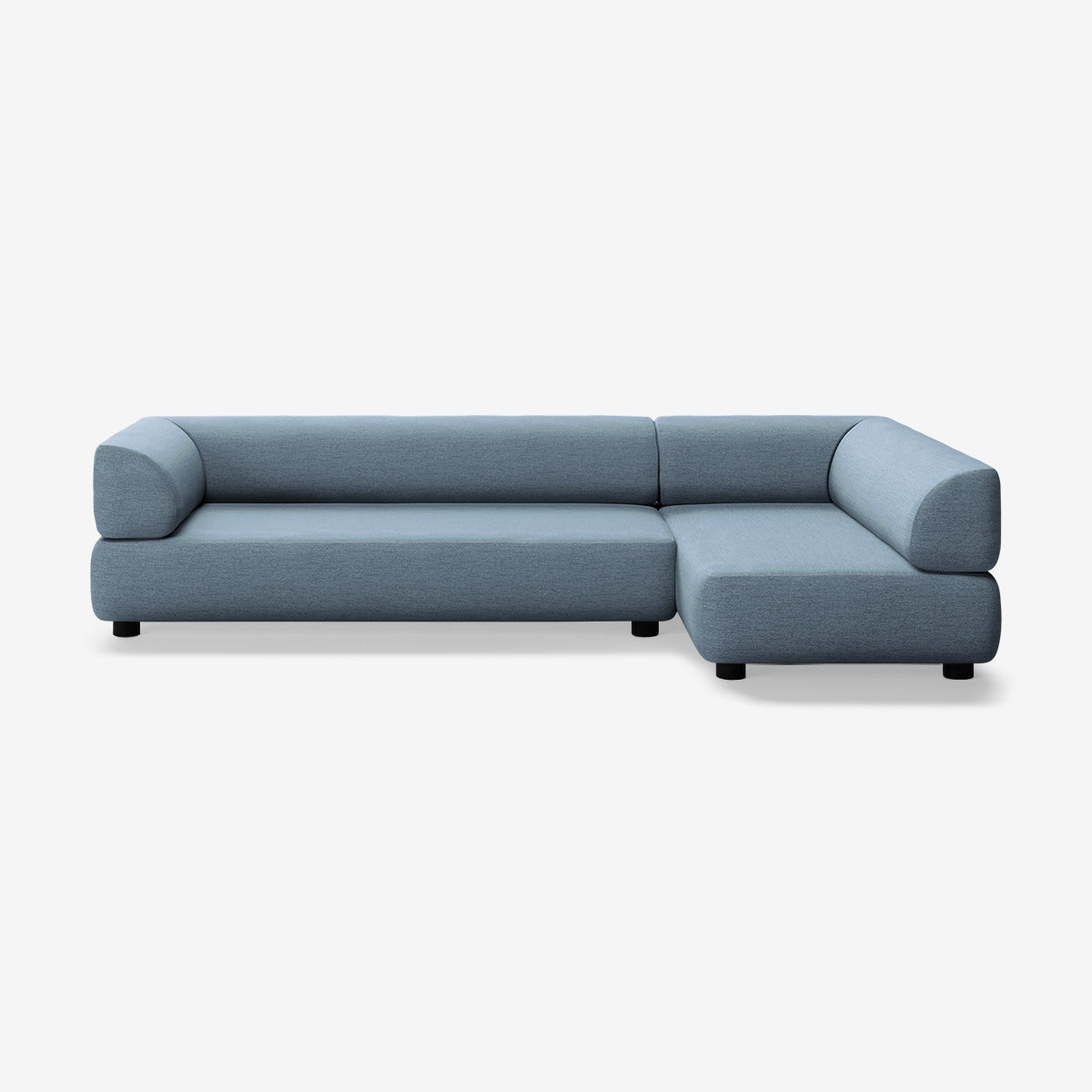 Bolder Sofa 295x150 Links Nantes Carbon Sky Niedrige Beine