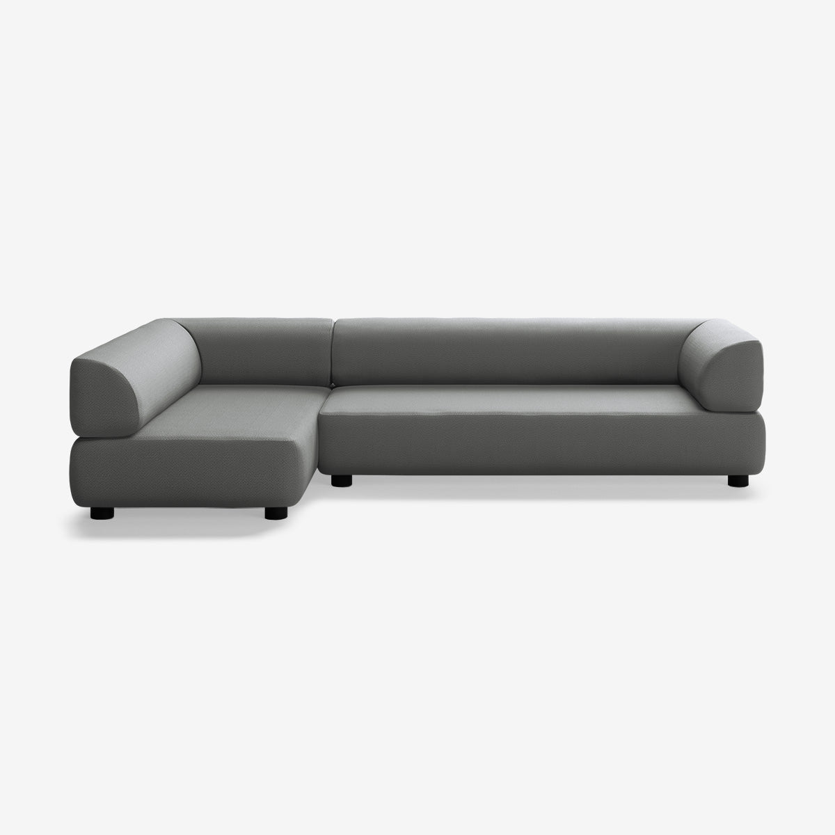 Bolder Sofa 295x150 Rechts Loop Charcoal Niedrige Beine