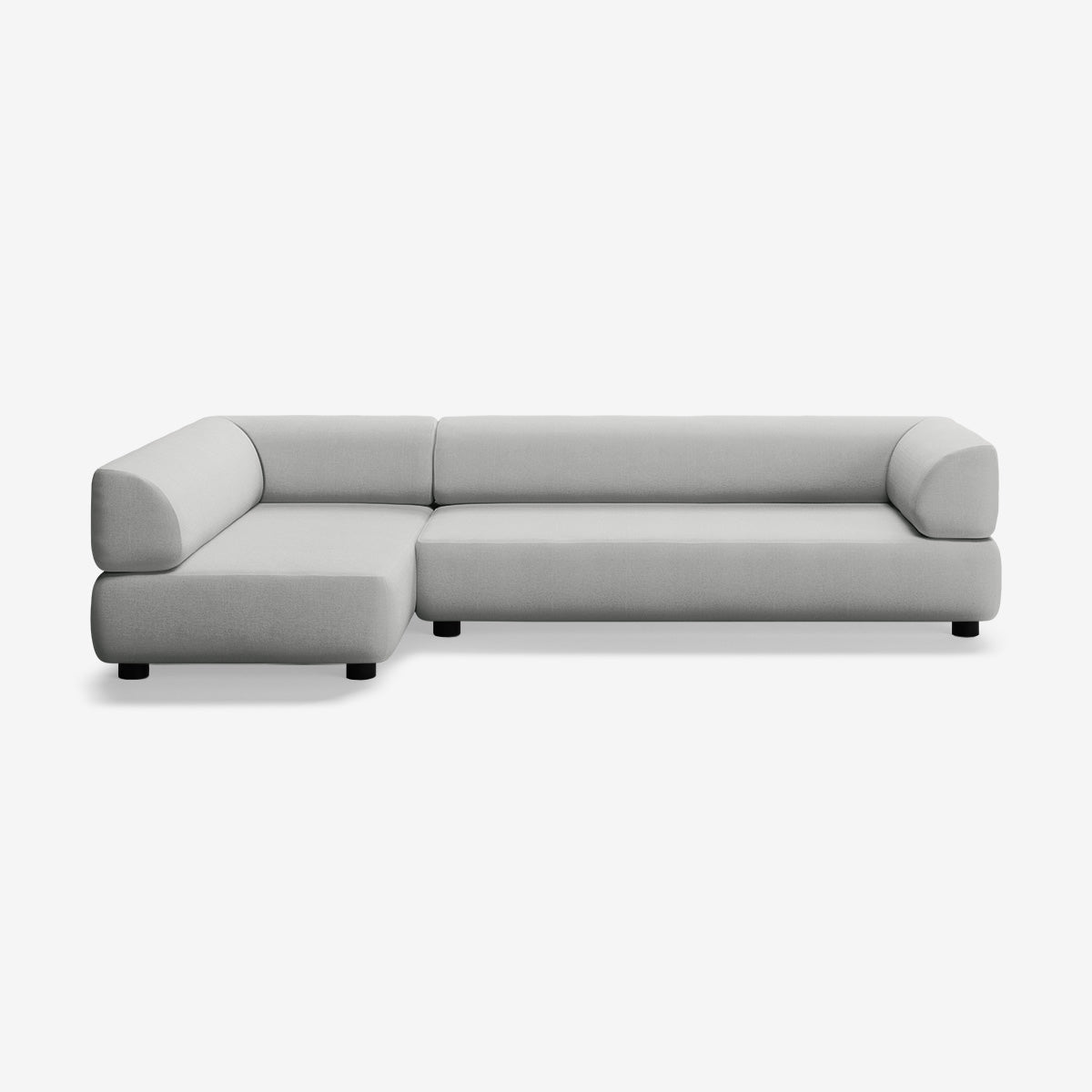 Bolder Sofa 295x150 Rechts Nantes Grey Chine Niedrige Beine