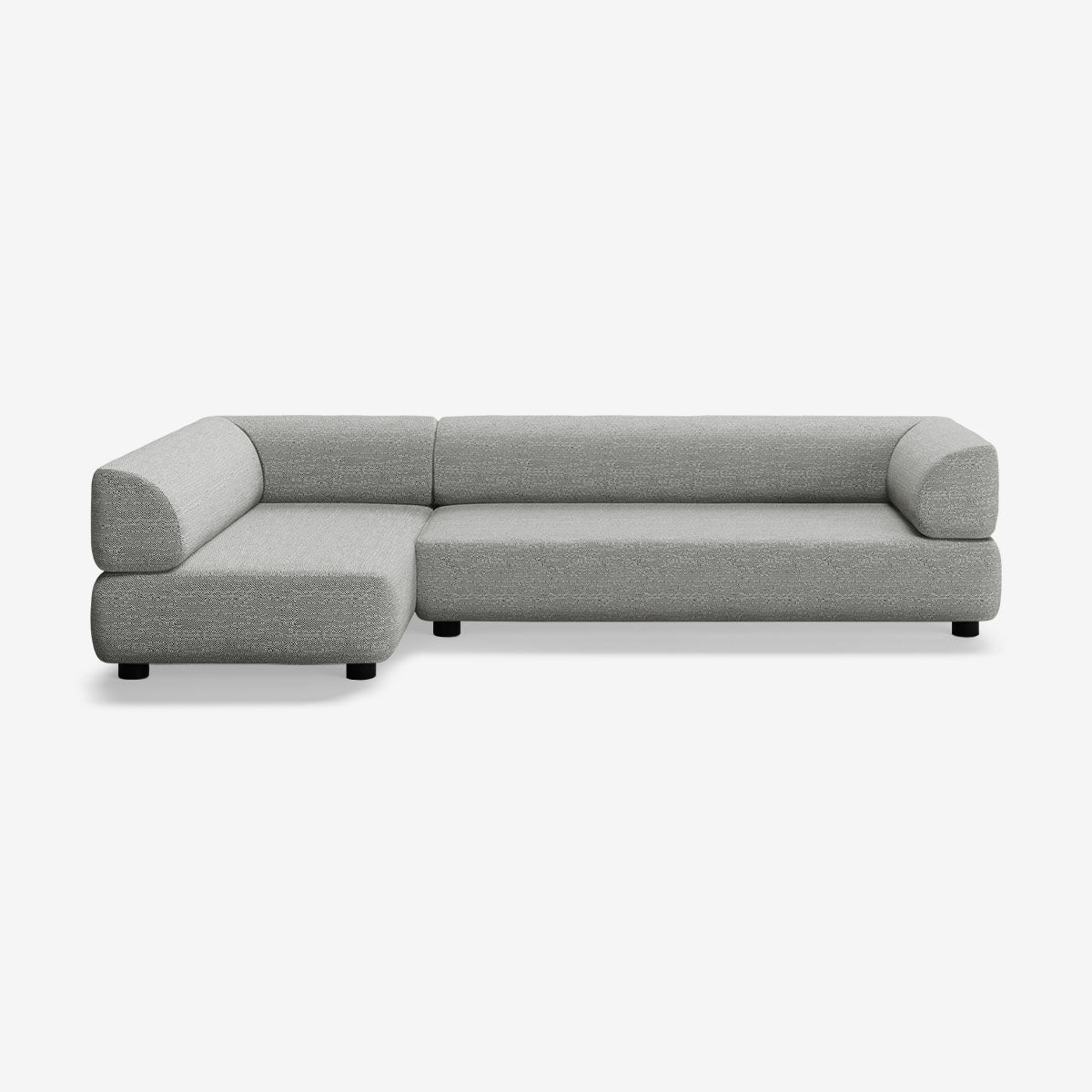 Bolder Sofa 295x150 Rechts Savant Zinc Niedrige Beine