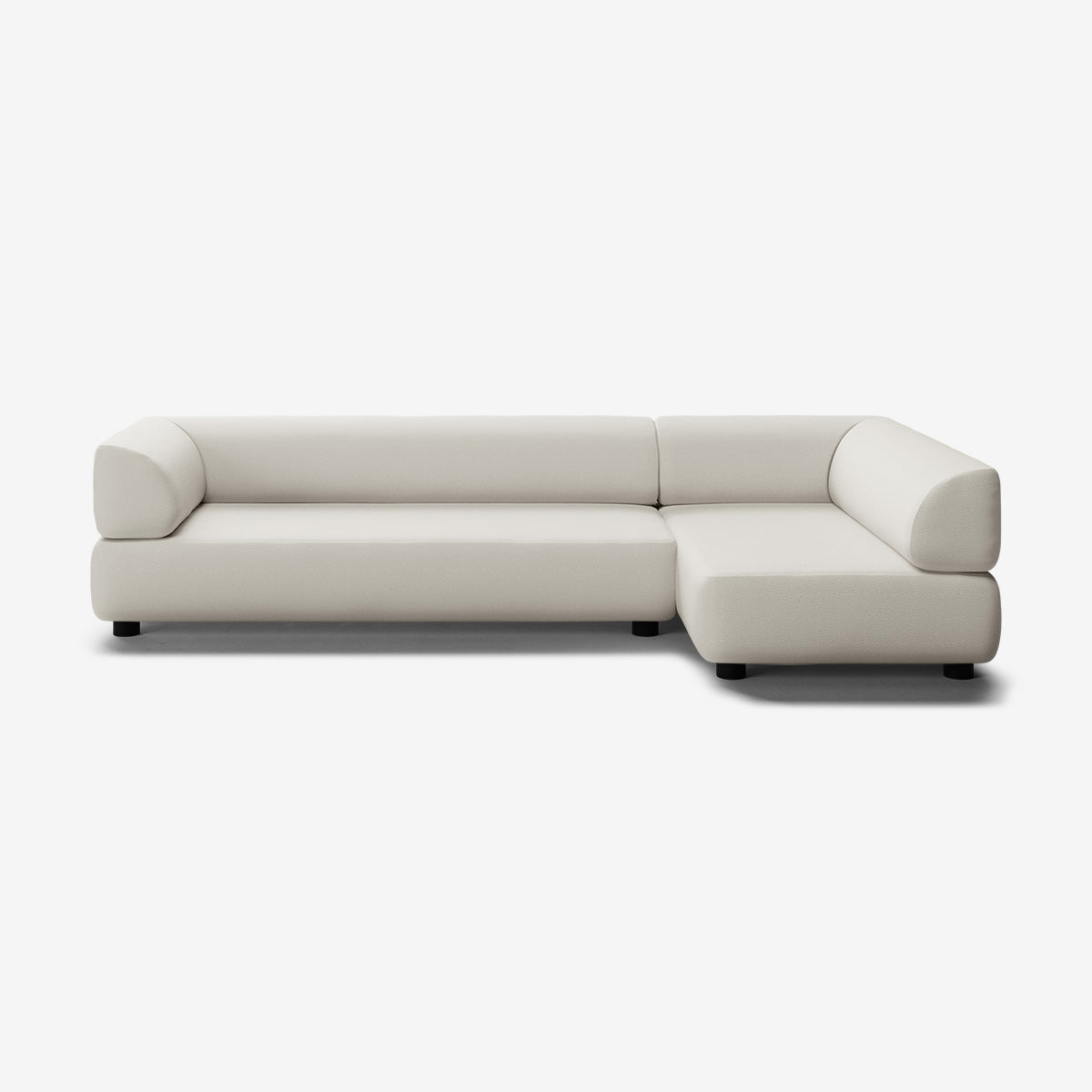Bolder Sofa 295x150 cm niedrige Füße 5-Sitzer Links Loop Marble