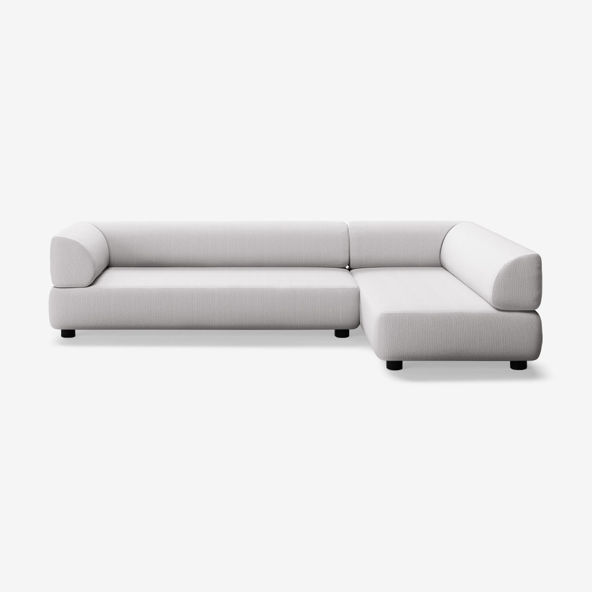 Bolder Sofa 295x170 Links Arc Concrete Niedrige Beine