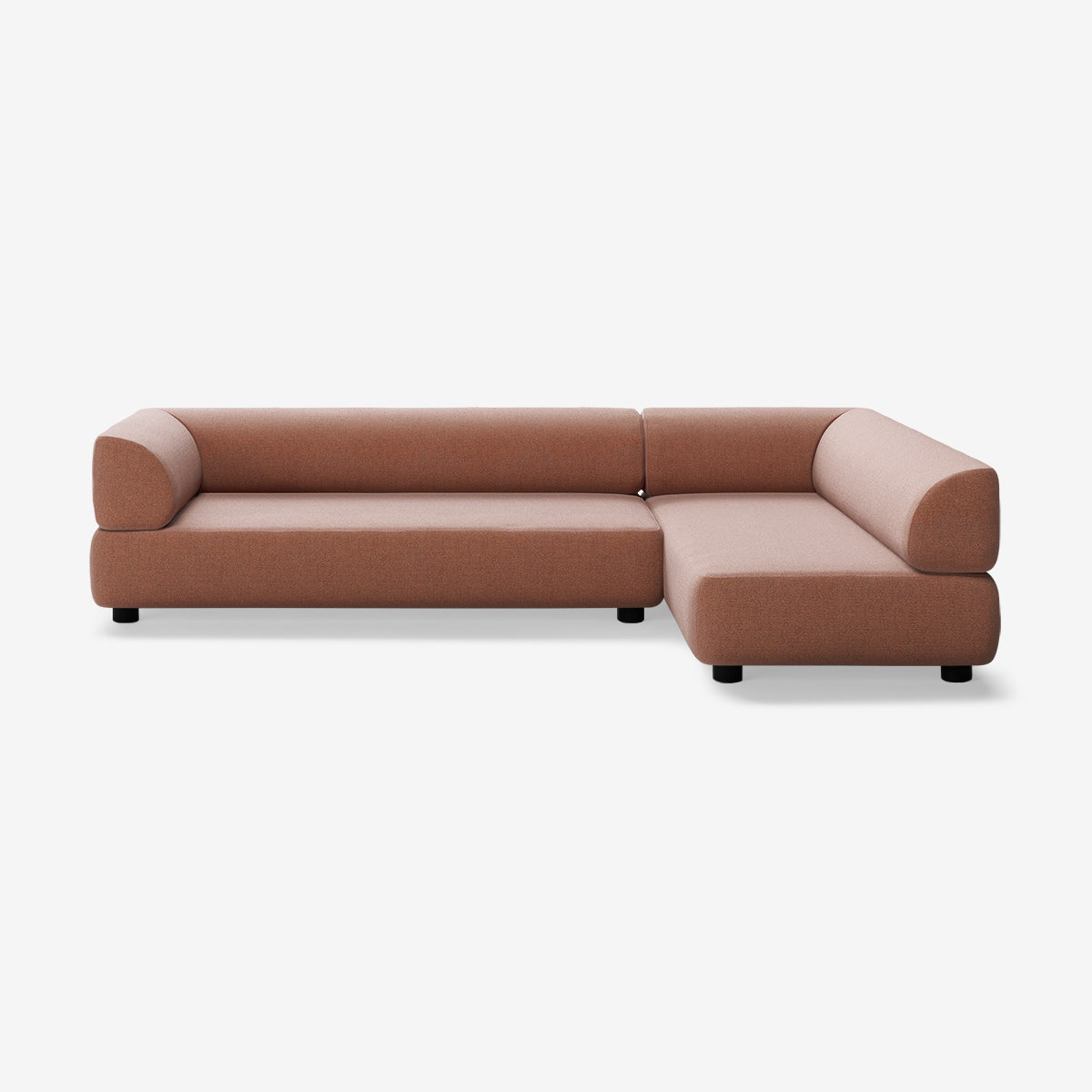 Bolder Sofa 295x170 Links Heritage Rust Niedrige Beine
