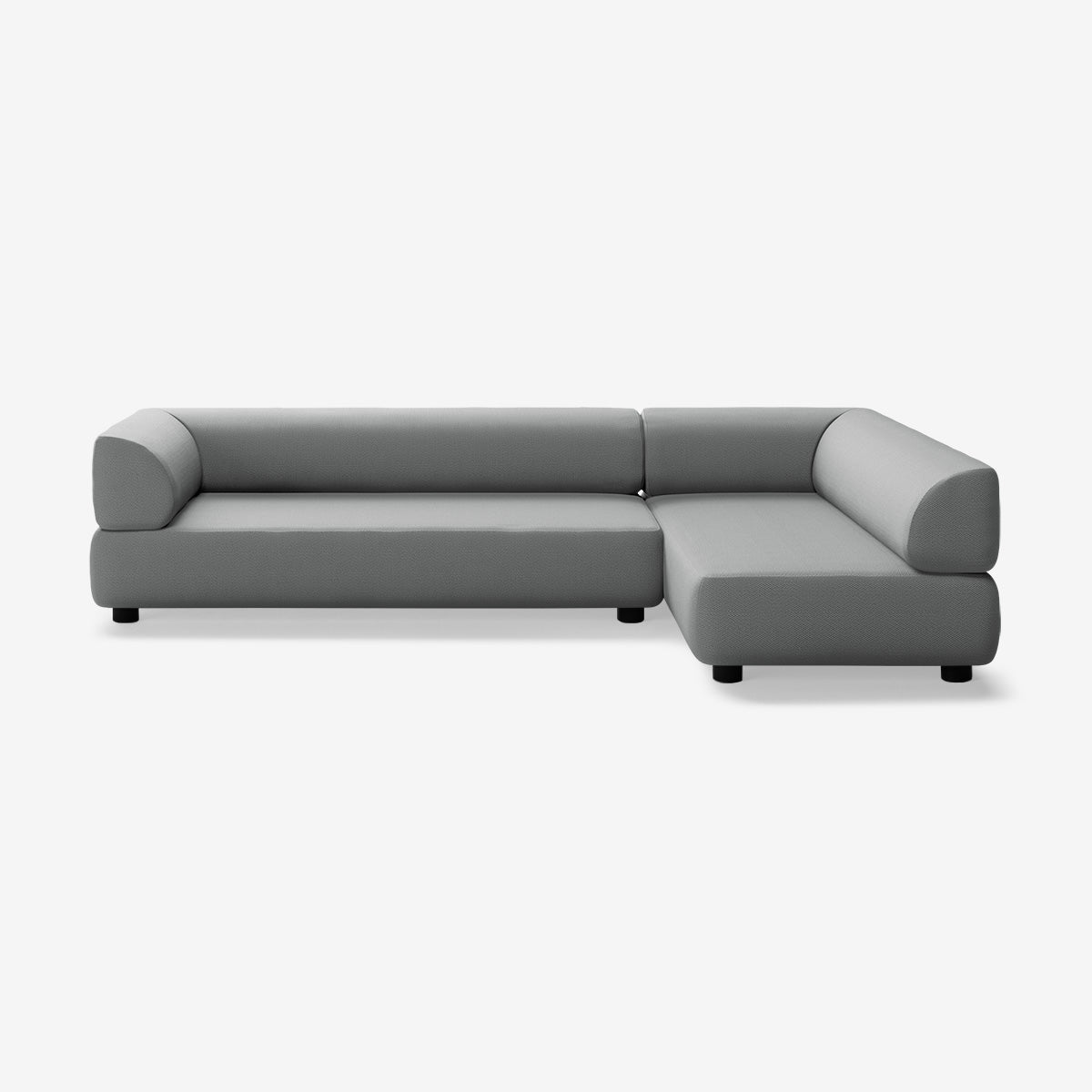 Bolder Sofa 295x170 Links Loop Charcoal Niedrige Beine