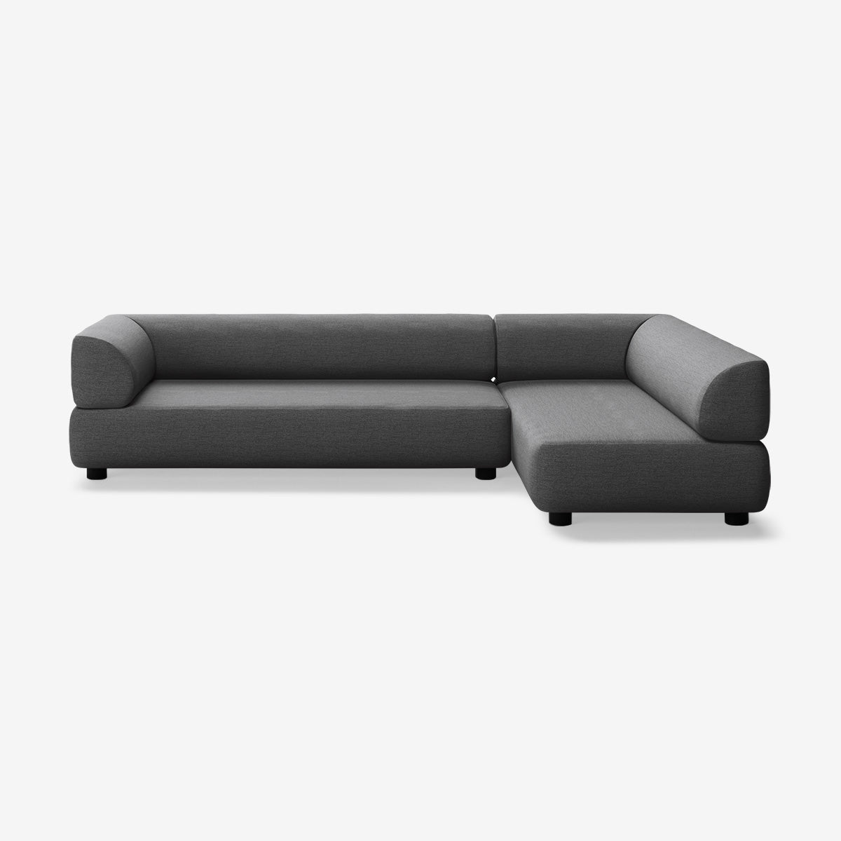 Bolder Sofa 295x170 Links Nantes Sooty Niedrige Beine