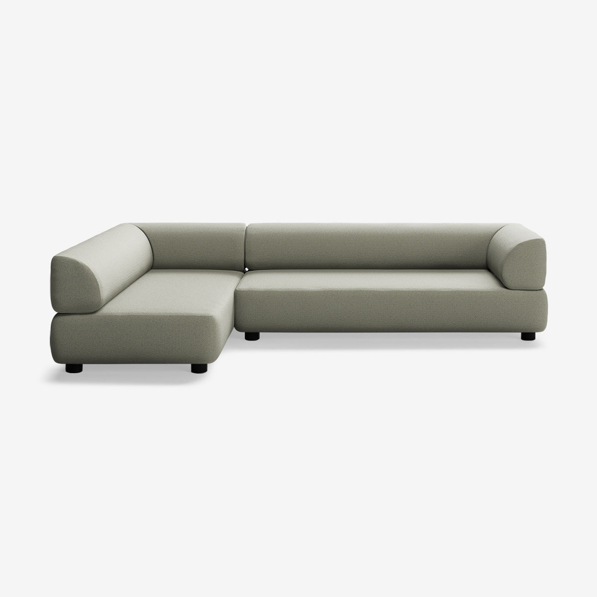 Bolder Sofa 295x170 Rechts Arc Oxide Niedrige Beine