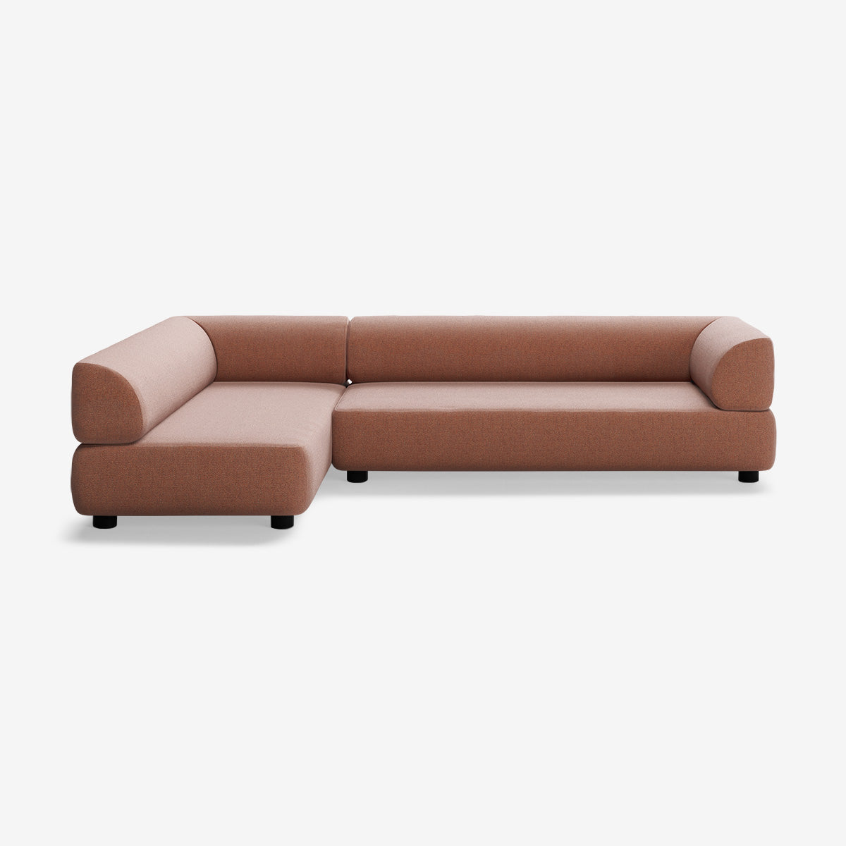 Bolder Sof 295x170 Rechts Heritage Rust Niedrige Beine