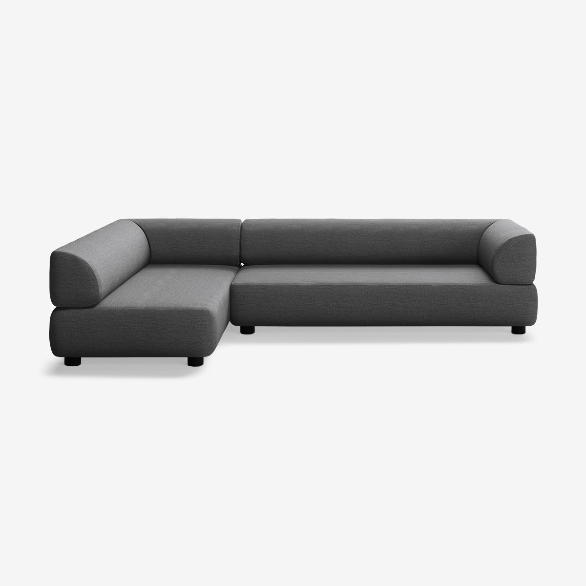 Bolder Sofa 295x170 Rechts Nantes Sooty Niedrige Beine
