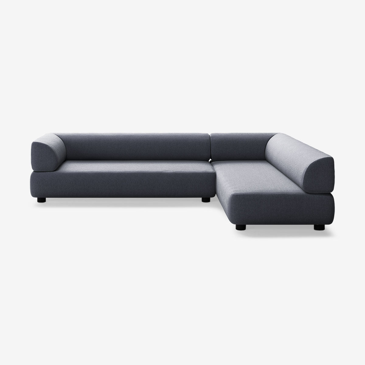 Bolder Sofa 295x200 Heritage Indigo Links Niedrige Beine